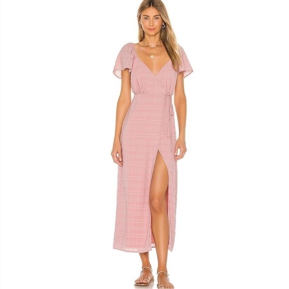 Privacy Please x Revolve Cassidy Maxi Dress in Light Pink Sz M - Picture 1 of 10